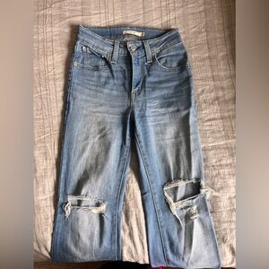 Levi light wash flare size 24 length 32